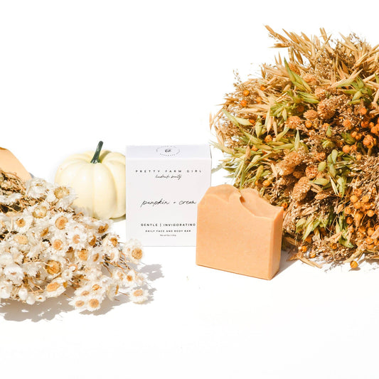 Pumpkin + Cream Handmade Tallow and Goat Milk Soap Bar